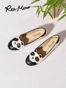 Reemoor | Autumn New Panda Design Comfortable Ballet Soft Sole Shoes for Women