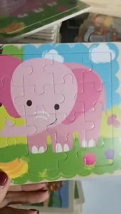 16PCS Wooden Jigsaw Puzzle toys for Infants Warly Education jigsaw puzzle toy for kids girls and Boys