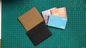 TC BW-007 Slim Card Holder PU Leather Horizontal Card Wallet With Multi Card Slot Case For Men Women | RFID Protected