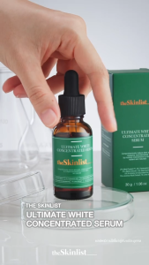 [เซรั่มฝ้าสูตรใหม่ เพิ่ม 2% MelaTrepein™] THESKINLIST Ultimate White Concentrated Serum ขนาด 30 g - เซรั่ม 7 ไวท์เทนนิ่ง  ฝ้า รอยสิว จุดด่างดำ