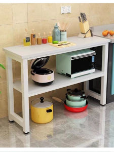 Multi-Layer Kitchen Storage Rack Baking Table Dough Kneading Bowl Dish Pot Holder Shelf Size No Drilling Required European Style