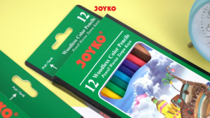 Pensil Warna Panjang 12 Warna Joyko Woodless Color Pencils Hexagonal Grip CP-103