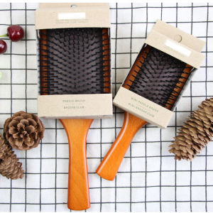 AmoKi Massage Comb Gasbag Anti Static Hair Air Cushion Wooden Hairbrush Hairdressing Styling