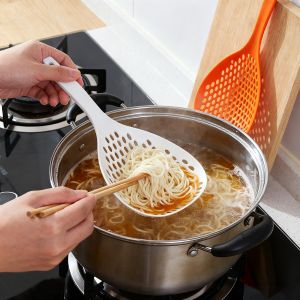 UBT | Long Handle Nylon & Silicone Strainer for Noodles and Dumplings
