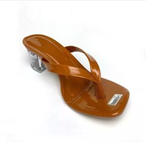 Sahwa Sandal jepit hak kaca tinggi 5cm