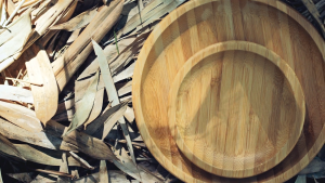 Wilmax England Bamboo Platter Round 35.5Cm