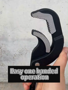 TASKTOOL 14-60MM Self-lock Universal Pipe Wrench High Carbon Steel Pointed Tail Adjustable Spanner Anti Slip Shark Teeth
