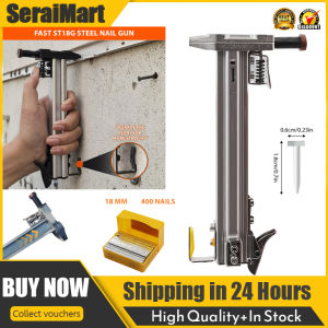 🚚 Local Delivery🚚Full Automatic Cement Nail Gu-n Slot Nail Tool Straight Nail G-un ST18 Manual Nail G-un Steel Nail Gu-n Nail G-un