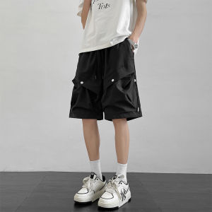 Casual Workwear Shorts Mens Summer Trendy High Street Large Pocket American Sport High End Pants Five-Quarter Mid-Pants