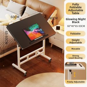 WUBUWEI | Height Adjustable Stand Up Desk Mobile Multifunction Computer Table Laptop Tray