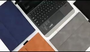Kes Pendirian Folio Kulit Mewah Luxury Leather Folio Stand Case for Microsoft Surface Pro13 12 11 10 4 5 6 7 Pro 8 Pro 9 X go 2 3 4 Tablet Sleeve Flip Casing