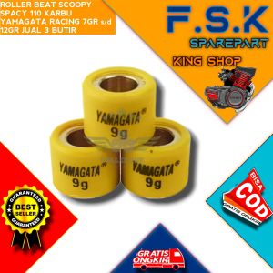 ROLLER BEAT SCOOPY SPACY 110 KARBU YAMAGATA RACING 7GR s/d 12GR JUAL 3 BUTIR