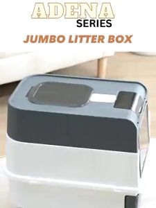 Pet Cleaning Automatic Cat Toilet Products Plastic Large Space Box Closed Cat Litter Box Cat Litter Trays Foldable Tandas Kucing Tempat Berak Kucing