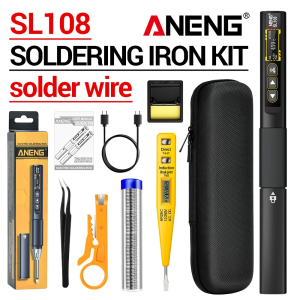 ANENG | 96W Smart Digital Soldering Iron ANENG SL108 PD QC Fast Heat 100-450℃ Adjustable Temperature Portable Welding Repair Tools Set