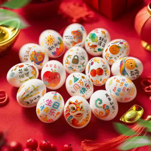 XIHUDIE | Chinese Festival Celebration Egg Stickers Decoration