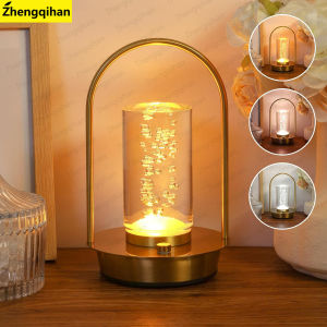 LED Table Lamp USB Rechargeabl Portable Touch Sensor Desktop Night Light Bedroom Night Light Reading Lamps Decor Light