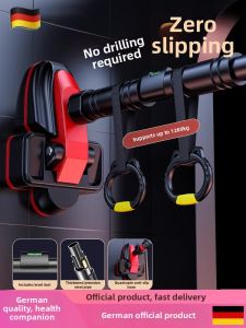 Indoor No-drill Home Pull Up Bar with Support Belt Fitness Equipment