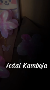 Rumah Cantik Jedai Rambut Aesthetic 8cm Jepitan Acrylic Premium Bunga Kamboja jurai