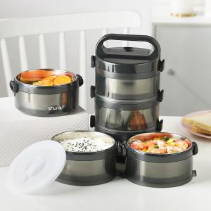 Dream Best Double Layer Lunchbox Stainless Steel Food Container Heated Container Portable Bento Lunch Box for Kids Leakproof Dinnerware