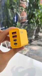 Củ sạc 120W đa năng 4 cổng gồm: 2 cổng Type C + 2 cổng USB - Tặng kèm cáp sạc Type C