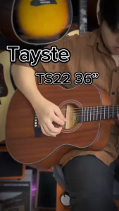 Tayste TS22-36 กีต้าร์โปร่ง 36" Acoutic Guitar 36" พร้อมกระเป๋า ปิ๊ก3ชิ้น ประแจ