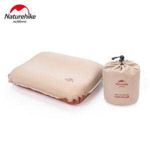 Naturehike Glamping 3D Quiet Sponge Automatic Inflatable Pillow Portable Camping Comfortable Elastic Fabric with Storage Bag NH21ZT001