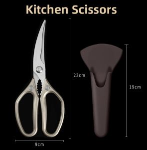 plys | High-Hardness Sharp Home Use Food Grade Stainless Steel Powerful Specialized Meat Bone Cutting Scissors