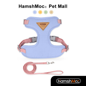 HamshMoc Lightweight Cat Harness And Leash Set Adjustable Kitten Puppy Vest Comfort Lead Rope With Soft Handle Anti-Escape For Cats