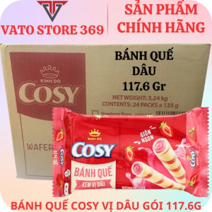 Bánh quế COSY vị dâu gói 117.6g