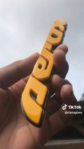 EMBLEM MOTOR AEROX VERSI LOKAL VARIASI HURUF TIMBUL 3D BAHAN FIBERGLASS