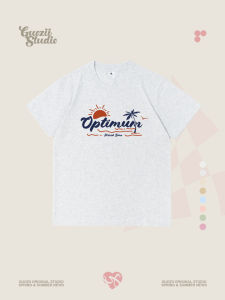 เสื้อยืดคอกลมแขนสั้นพิมพ์ลายแฟชั่นสำหรับผู้หญิง ทรงหลวม แขนสั้น คอกลม ทรงเข้ารูป ฤดูร้อน 2025 Guozii