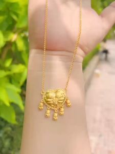 Dây chuyền trái tim mạ 24 kèm hộp cực đẹp