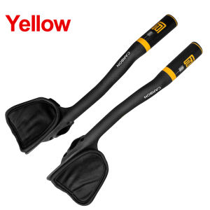 Tay Lái Xe Đạp Đường Trường Sợi Carbon Nguyên Chất 3K Bề Mặt Mờ Kiểu Dáng Khí Động Học Đường Kính Kẹp 31.1-32.5mm Chiều Rộng Tùy Chỉnh