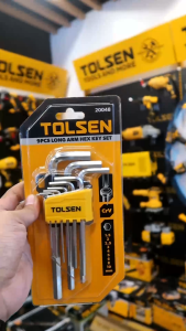 Tolsen 9PCS Long Arm Hex Key Set Allen Wrench (1.5/2/2.5/3/4/5/6/8/10mm) 20048