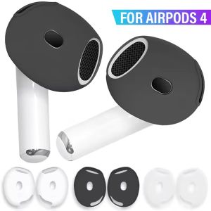 6 Pairs Earbuds Replacement Cover Anti-Slip Silicone Ear Tips Protective Case For Airpods 4 Air Pod 4th Generation Ultra Thin Protector