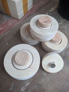 Cetakan Donat Kayu Model Mangkok 1 set