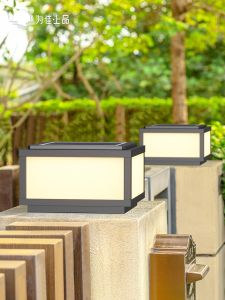 VINCAN | Solar Waterproof Outdoor Column Light Suitable for Courtyards and Modern Villa Gateway