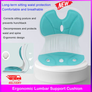 Ergonomic Lumbar Support Cushion For Office Chairs Chair Cushions Posture Correction Student And ChildrenS Lumbar Cushions