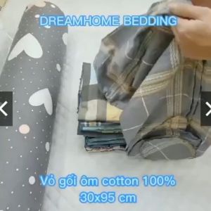 Vỏ Gối Ôm ELLISHA Cotton 100% - Dài 95cm Kéo Khóa. Áo Gối Ôm Nhiều Màu Sắc Cho Bạn Lựa Chọn