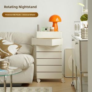 ZHUOLESHI | Creative Rotatable Multi-Function Bedroom Storage Cabinet