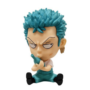 Bandai | Anime One Piece Sitting Posture Luffy Suo Long Shan Zhi Character Figurine PVC Model Ornament Anime Peripheral Toys Gift