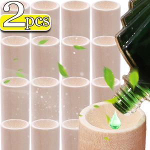 XZxinzhan Essential ไม้ขนาดเล็ก2ชิ้นก้านปักน้ำมันหอมระเหยครัวเรือนทำจากไม้ติดรถเครื่องประดับจี้น้ำมันหอมระเหยแบบทำมือขยายธูปไม้