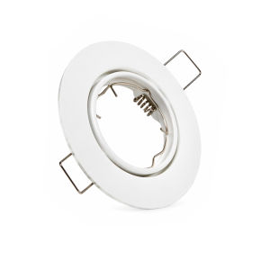 1/10PCS Modern GU10 Downlights for Ceiling Round White Metal Lamp Frame MR16 LED Spotlights Fitting for Recessed Ceiling Lights
