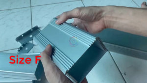 Hộp Nhôm Nguồn hộp Dimmer nhôm kĩ thuật hộp kĩ thuật nhiều kích thước thiết kế vân tản nhiệt DIY nguồn chế đồ điện tử