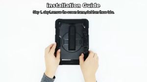 360 Rotation Stand/Hand StrapHeavy Duty Shockproof Rugged Hard Protective Case for iPad 8th 7th Gen/iPad Pro 11 2021 2022/iPad Air 5 Air 4/iPad 6th 5th Gen/Mini 5 4