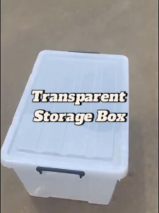 Stackable Transparent Storage Box / Storage Organisers / Multipurpose PP Storage Container with Handle