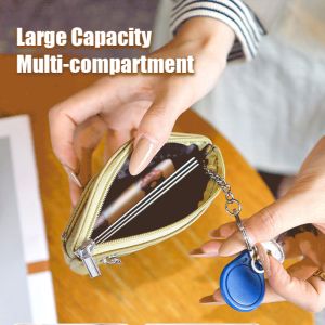 2025 Head Layer Cowhide Coin Purse Female Card Bag Key Bag Soft Leather Small Bag Coin Purse Zipper Mini Leather Short Wallet 头层牛皮零钱包女卡包钥匙包