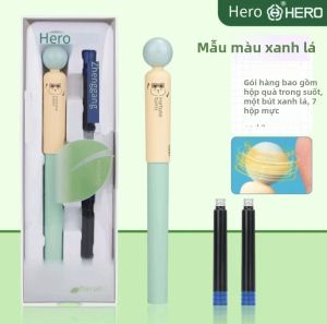 HERO | Bút Máy Hero P209 Công Cụ Viết Giảm Căng Thẳng Tiện Dụng Với Hộp Mực Dùng Một Lần Ngòi Tiêu Chuẩn Cho Tư Thế Thoải Mái