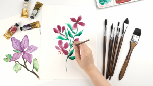 10Pcs Fuumuui Watercolor Brushes Professional Synthetic Squirrel Hair Brush Set Variety Shapes with Round Pointed Wide Flat Cats Tongue Dagger for Watercolor Acrylic Gouache Inks Painting