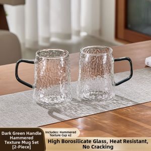 Baroquehouse | Elegant Heat-resistant Tea and Drinking Glass Cup Set